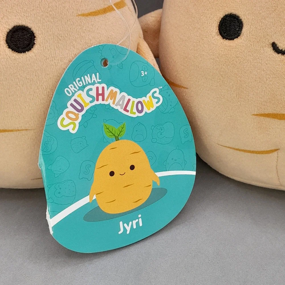 Squishmallows Jyri the Ginseng 5 Inch Plush Set of 2 Harvest Squad NWT